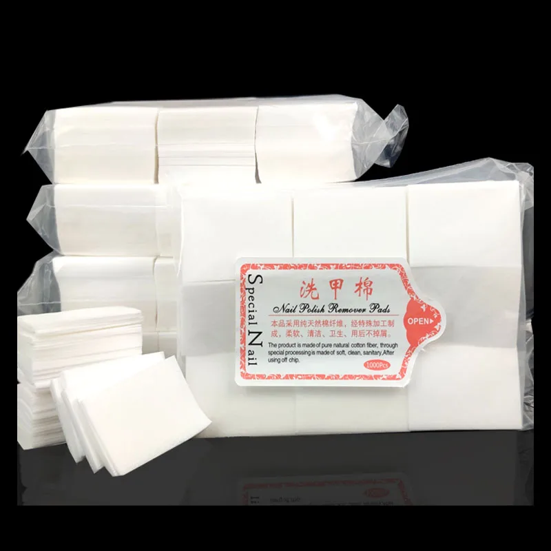 

Nail Cotton Polish Remover Wipes Gel Clean Manicure Napkins Lint-Free Wipes Cleaner Paper Pads Towel Nail Tool