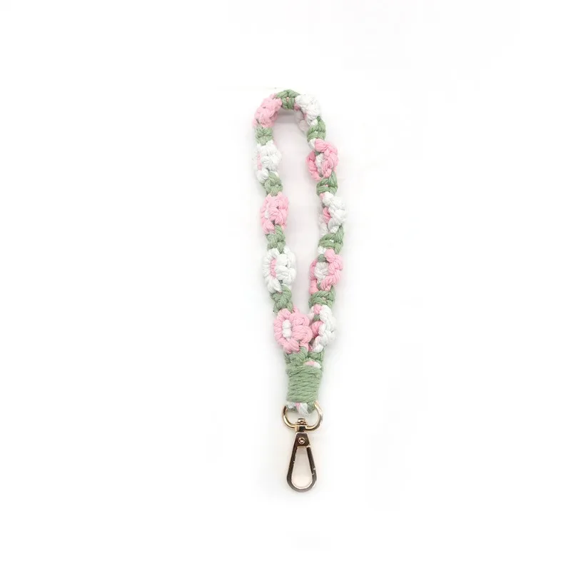 Новый шнурок ручной работы с бусинами в виде цветка маргаритки для телефона