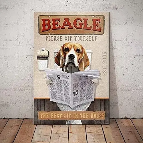 

Металлический жестяной плакат с изображением собаки, пожалуйста, сидите себя, лучше всего сидеть в доме, печатный плакат для ванной, домашне...
