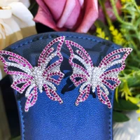 missvikki luxury sweet butterfly earrings for women wedding party cubic zircon crystal cz dubai bridal earrings fashion jewelry