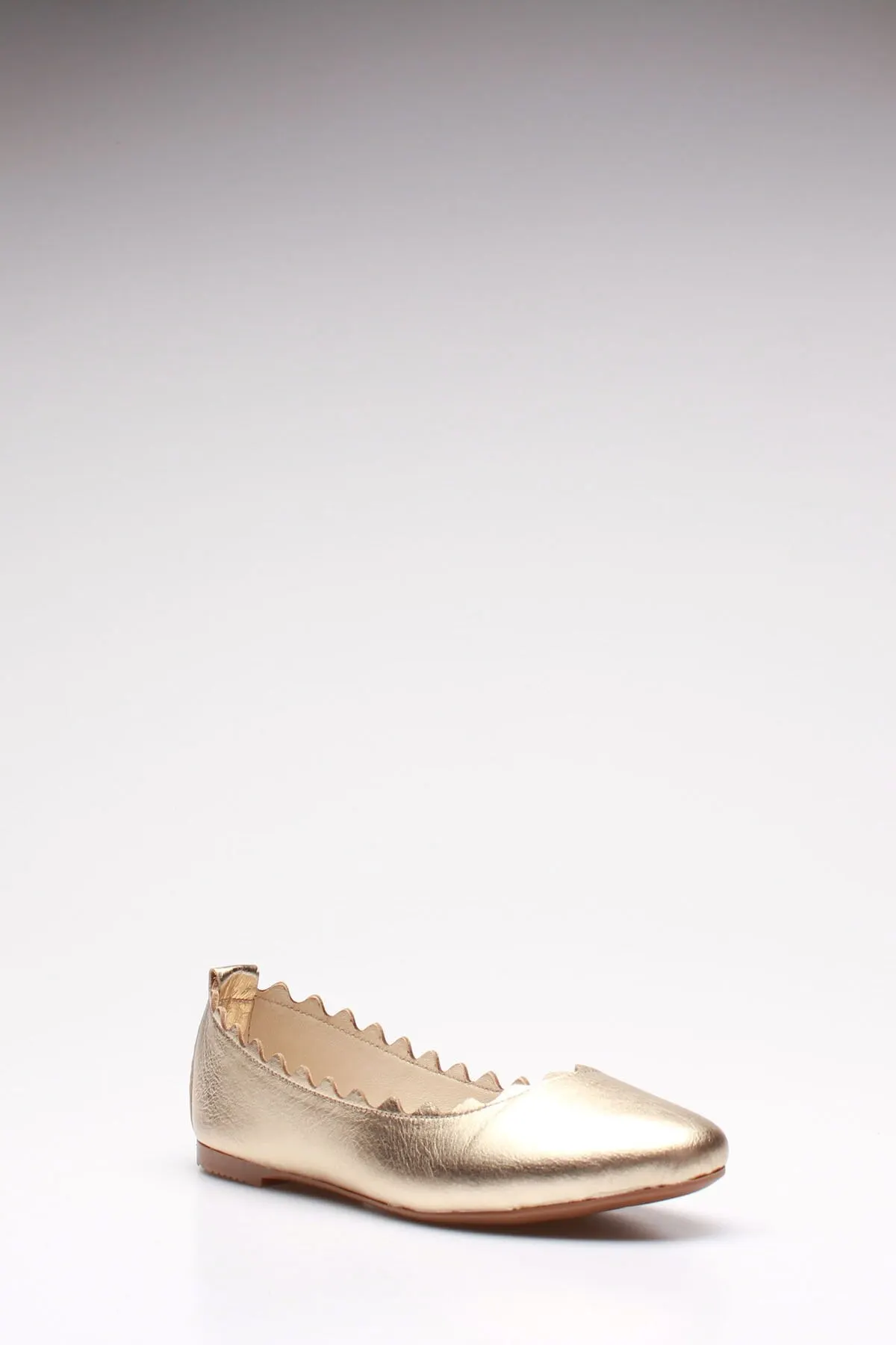 

Fashion Style women's Gold Genuine Leather Casual Flat Shoes