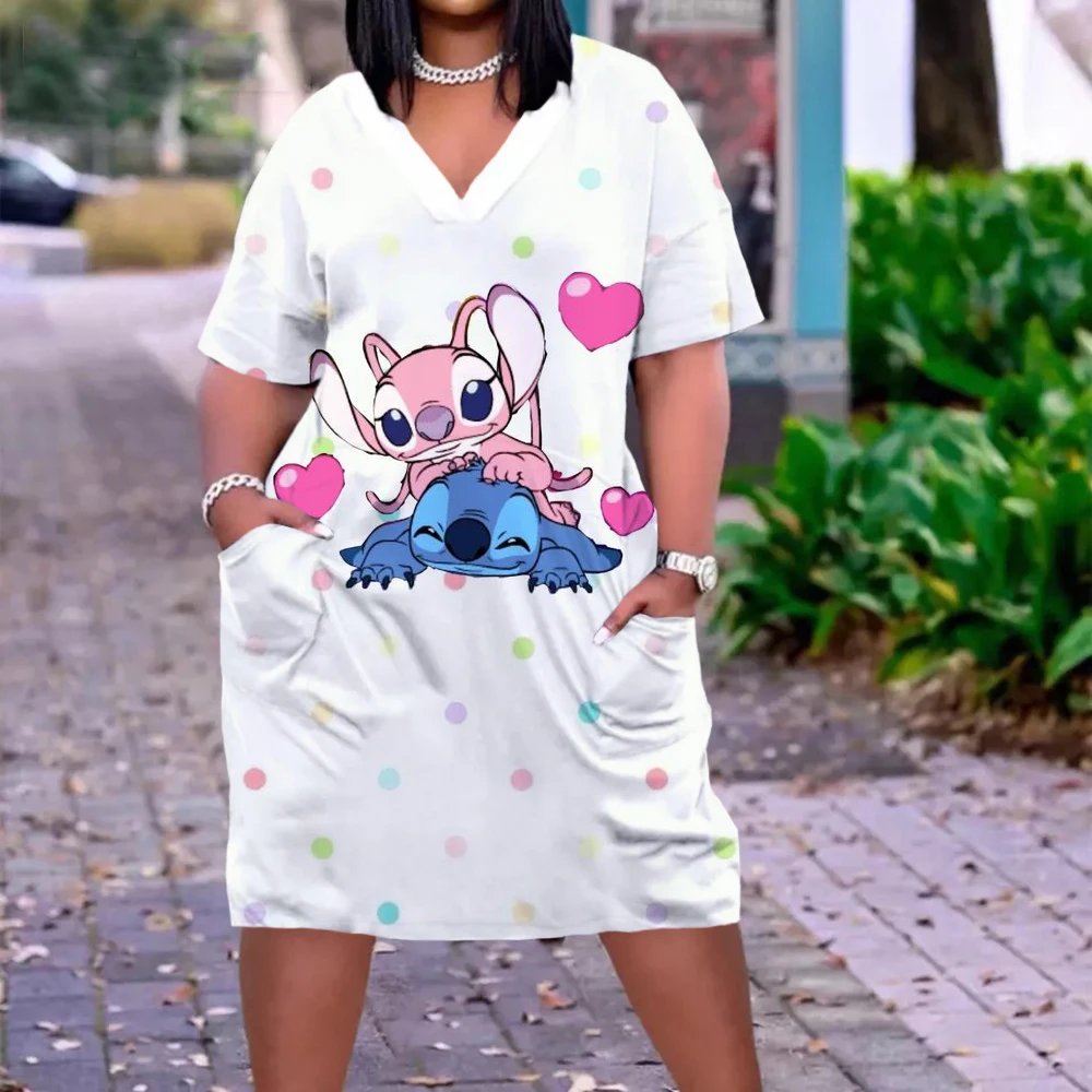 Женское платье с коротким рукавом и карманами свободная пижама в готическом