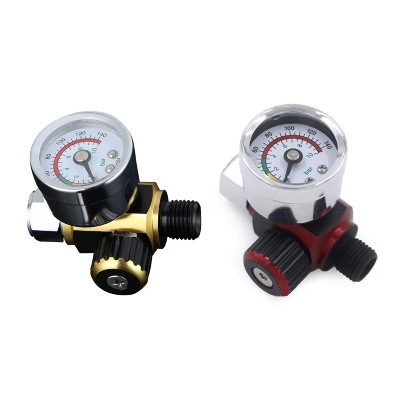 

1/4' Air Pressure Regulator Paint Guns Air Pressure Gauge Pneumatic Tool Drop Shipping