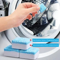 12pcslot cleaning tools washing machine cleaner effervescent tablet deodorant remove stains detergent deep cleaning washer