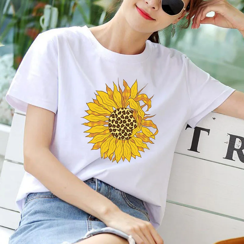 Термонаклейка с надписью Подсолнух DTF