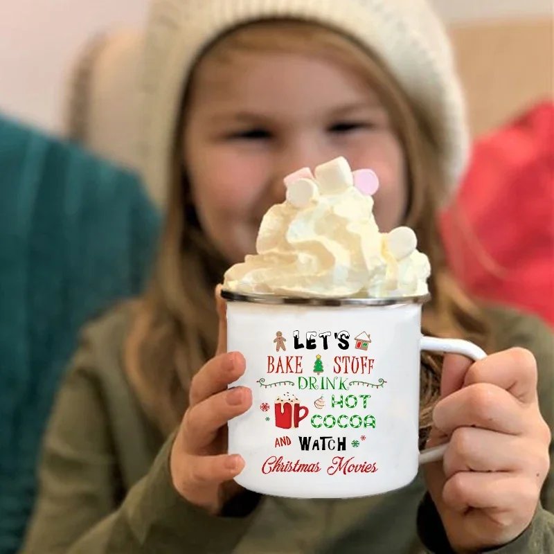 Рождественская Детская кружка с забавным принтом искусственная какао кофейная