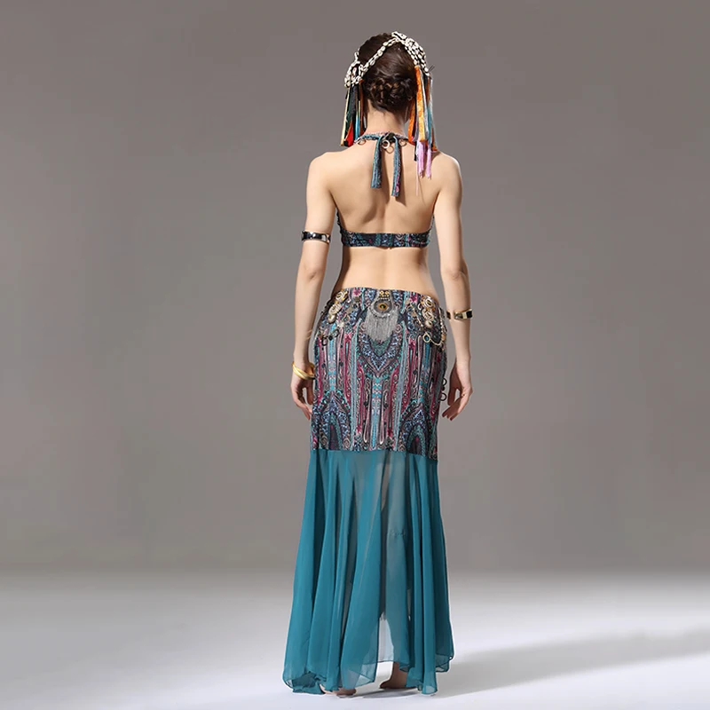 Этнический костюм для Танцев Живота винтажный выступлений Женская юбка одежда