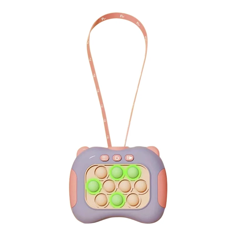 

Light Up PopPuzzle Toy Handheld Game Console Fidgets Breakthroughs Press Puzzle Reaction Training Stress Toy Child Favor