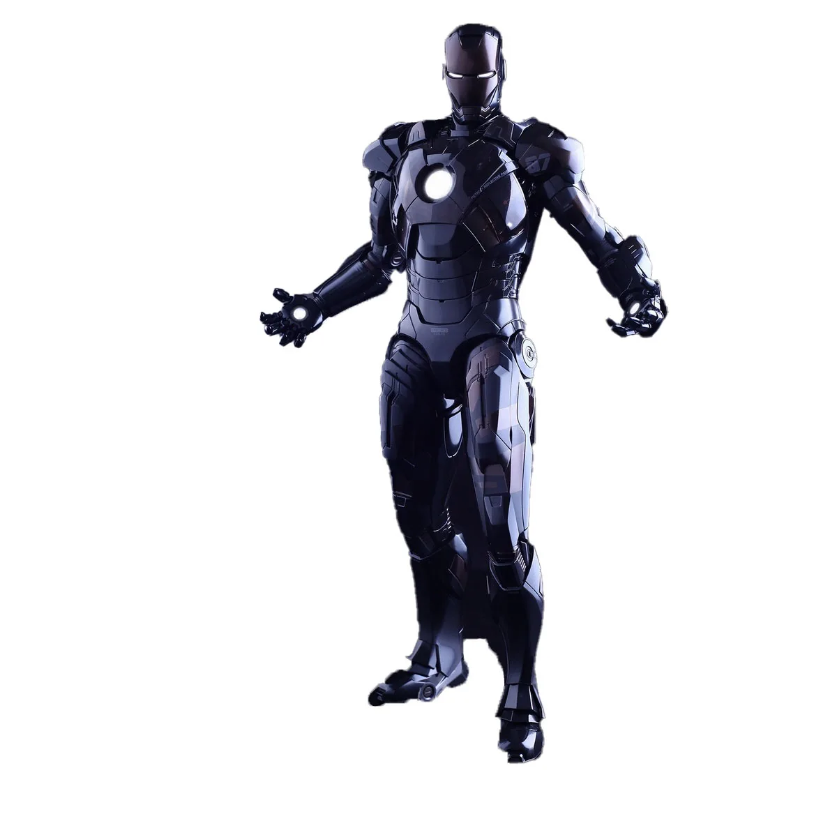 

In Stock Original HotToys HT MMS282 Iron Man MK7 The Avengers 1/6 Black Limited Edition Movie Character Model Art Collection Toy