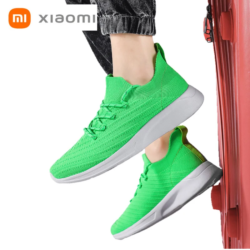 

Newes Xiaomi Light Running Shoes Spring And Autumn Xiaomi Cool Running Two Wears Full Visual Reflective Design Mijia Hot Sale