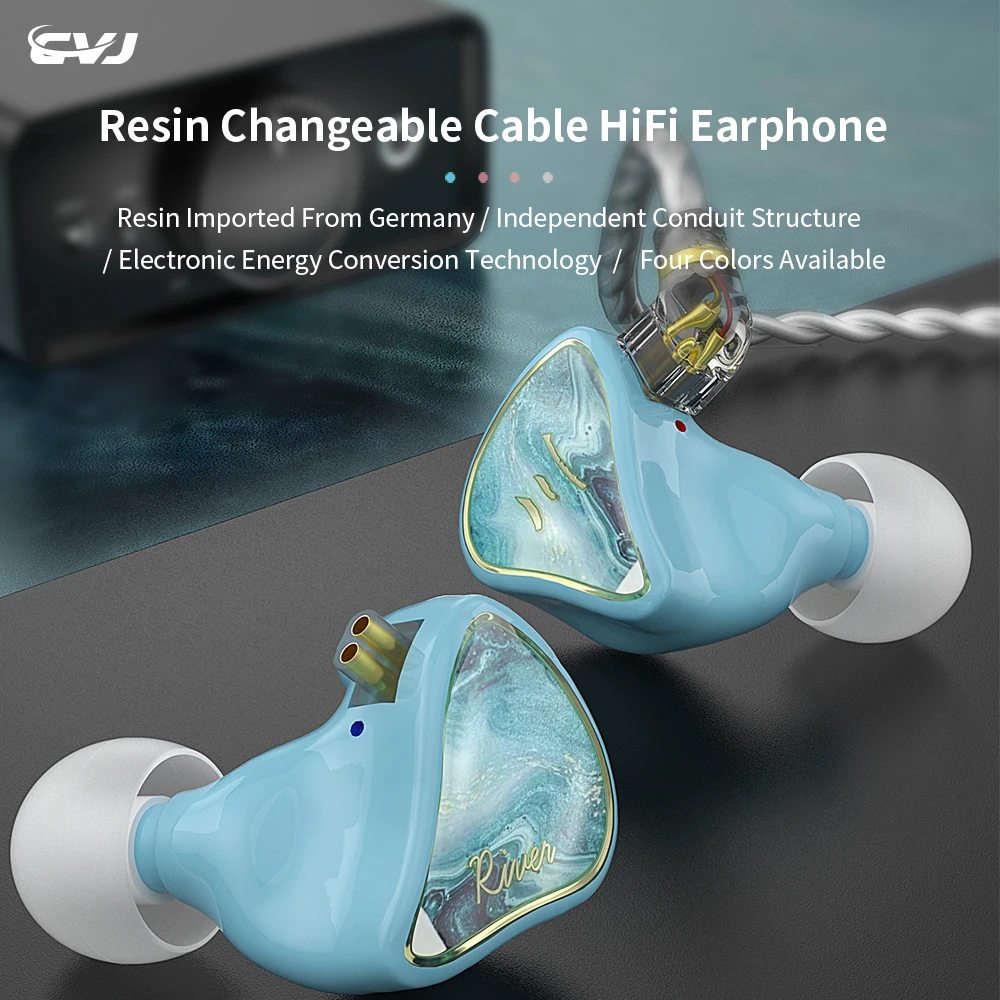

CVJ River Dusk Autumn Moon 1BA+1DD Driver Unit HiFi In Ear Monitor Earphone Sports Music Headset CVJ Angel Wings CCA NRA CSK CSN