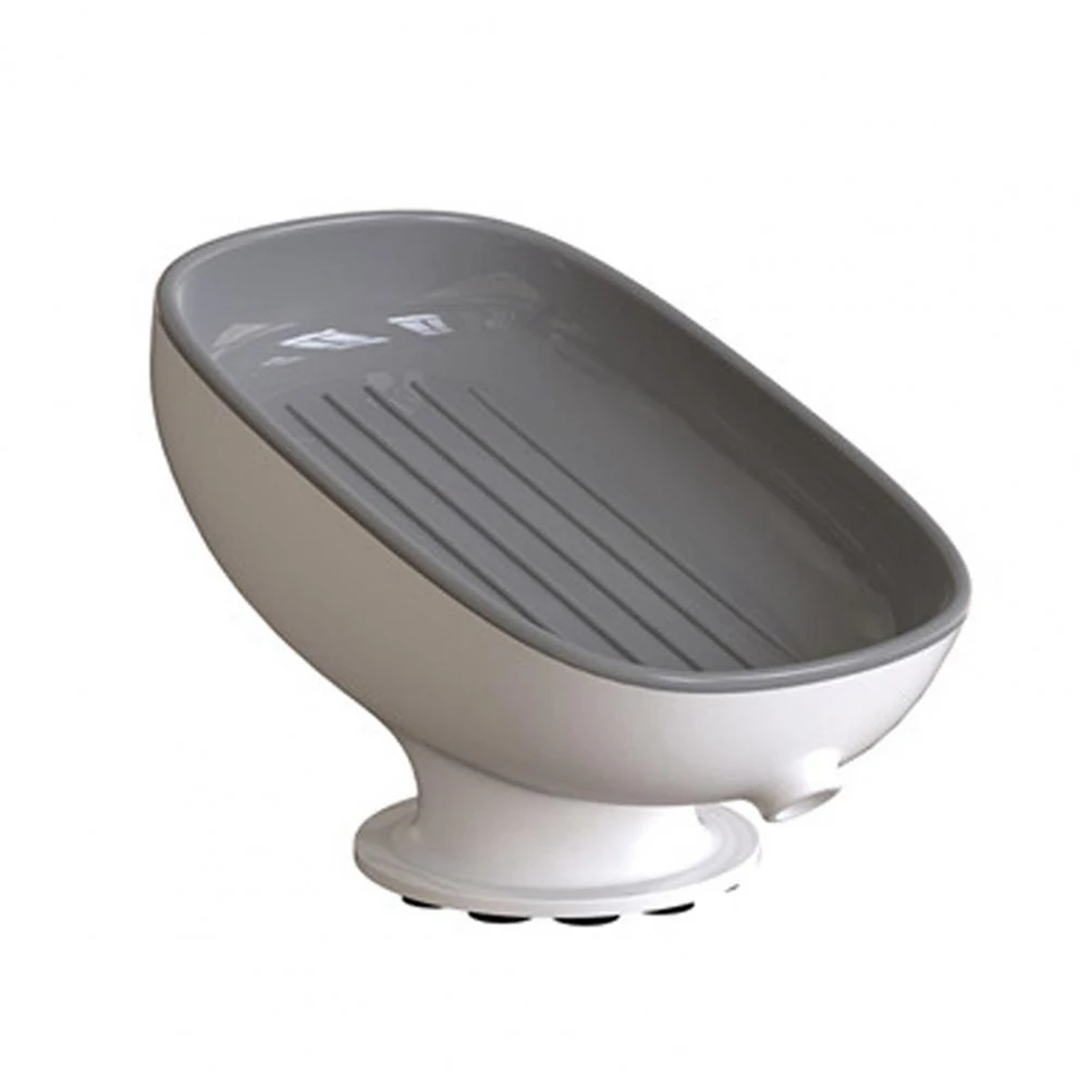 

1x Soap Holder Bathroom Shower Soap Holder Suction Soap Box Drain Soap Holder Dish Storage 8.6*8.8*13cm High Quality