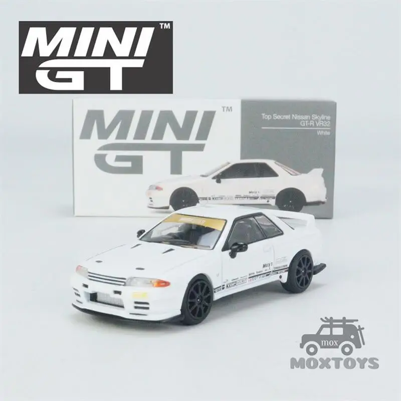 

MINI GT 1:64 Top Secret Nissan Skyline GT-R VR32 White RHD Diecast Model Car