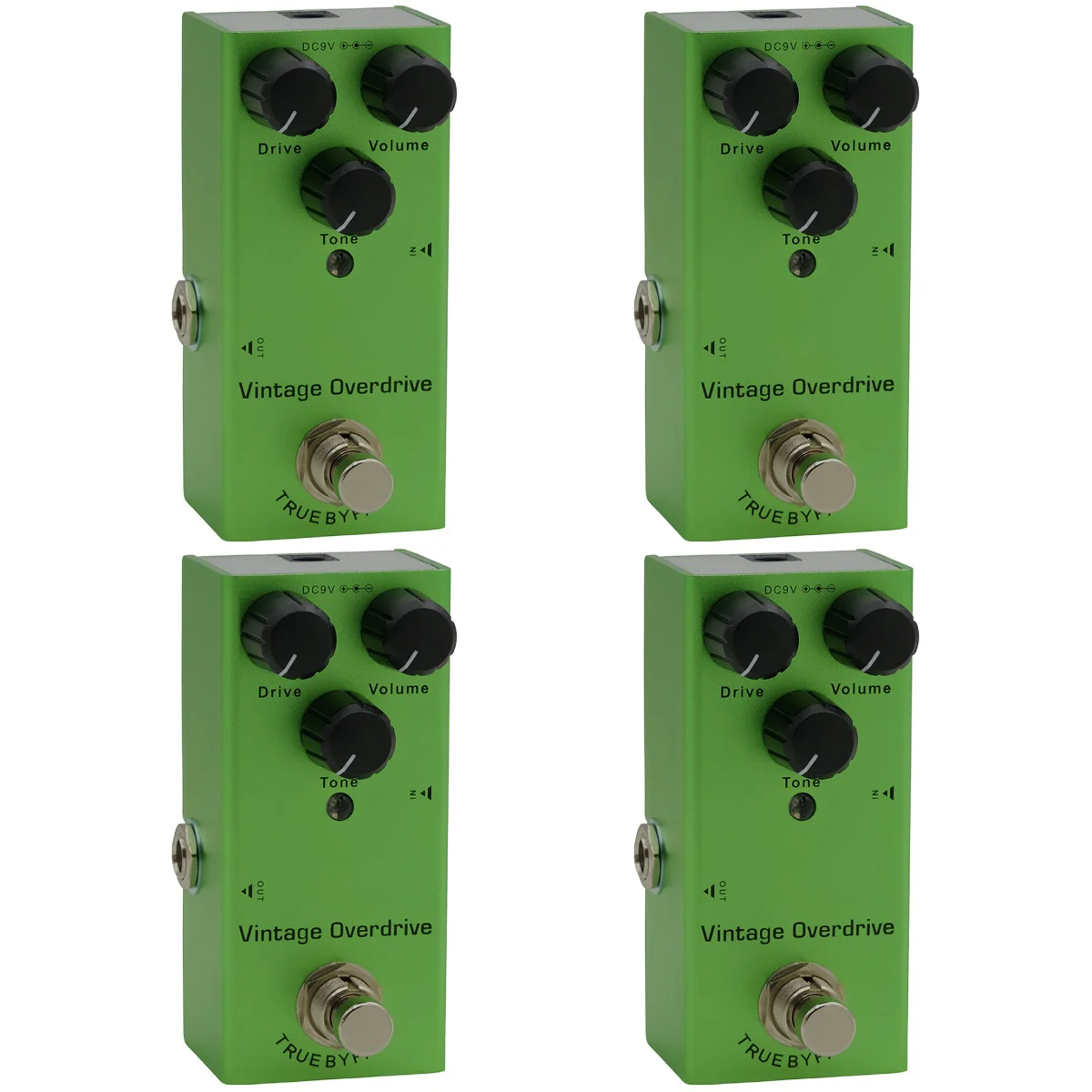 

4pcs Delay Electric Guitar Effects Pedal Metal Single Type True Bypass (Classic Overload)