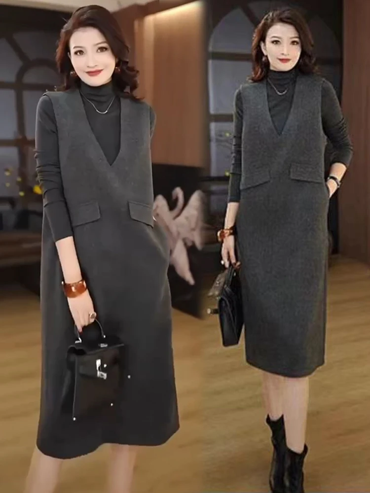 Женское платье 2024 осеннее новое модное в стиле вестерн утягивающая рубашка