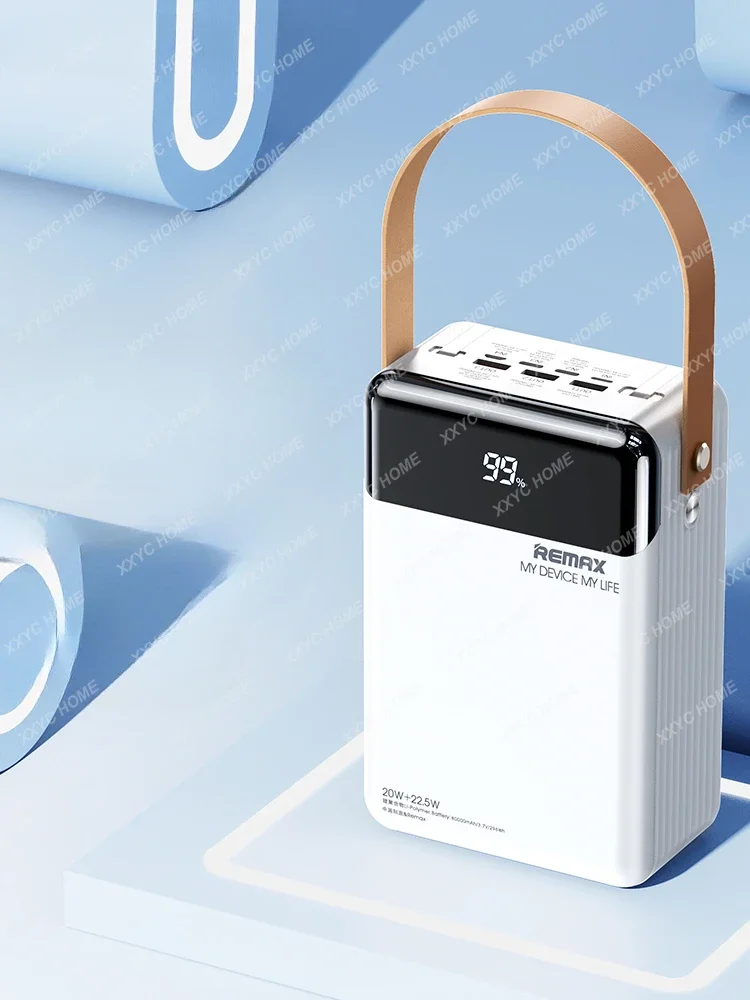 

Power Bank Super Large Capacity 22.5W Fast Charge 60000 MA Outdoor Mobile Power Supply with Cable Fast Charge Super Large