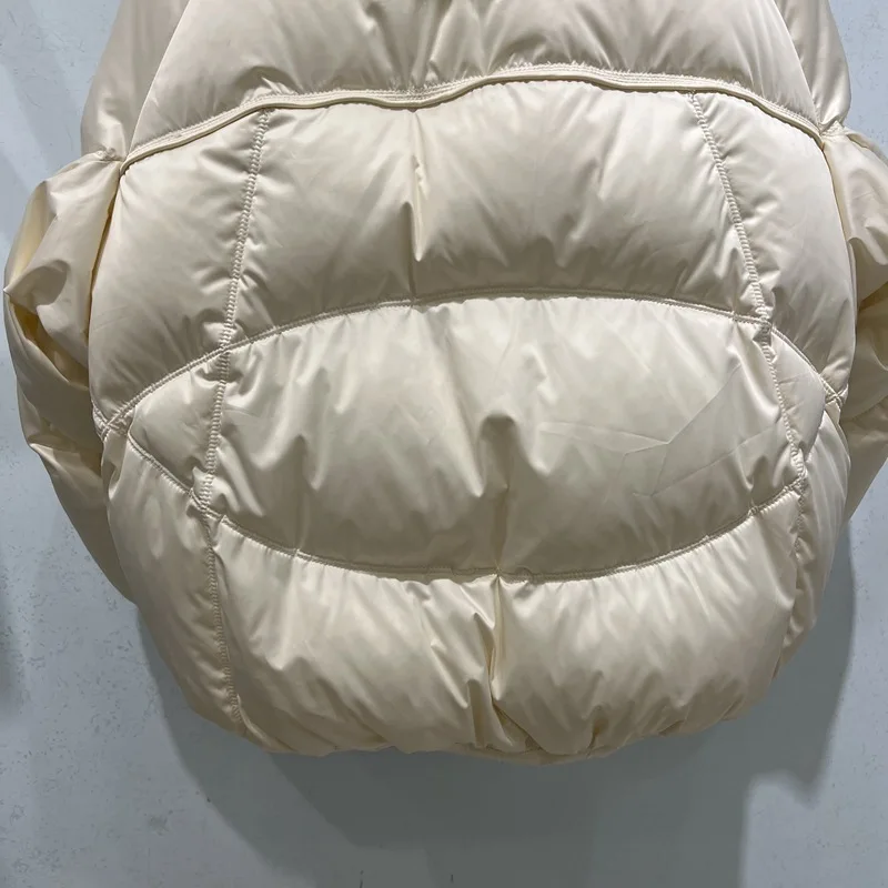 Новинка сезона осень-зима 2023 года модное пальто с гусиным пухом стройнящее из