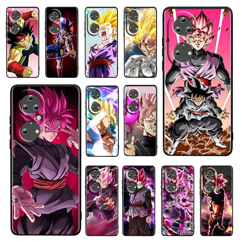 

Anime Dragon Ball Son Goku For Huawei P50 P20 P30 P40 P10 Pro Lite E Plus P9 Lite Mini 5G Silicone Soft Black Phone Case Fundas