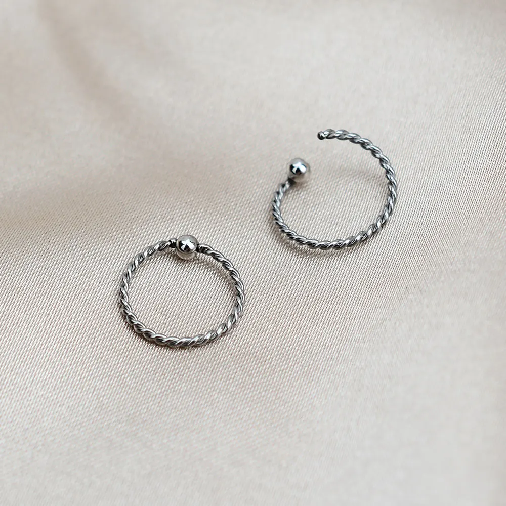 Серьги-кольца из нержавеющей стали для пирсинга ювелирные украшения мужчин и