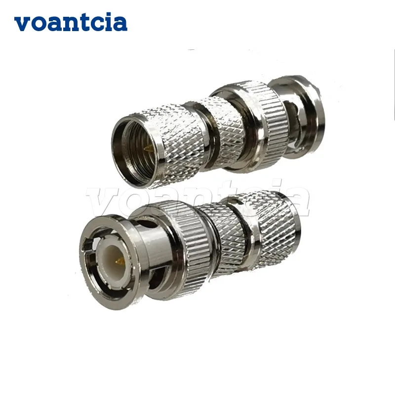 

10pcs Connector Adapter BNC Male Plug to Mini UHF Male Plug RF Coaxial Converter Straight 50ohm Wire Terminal New