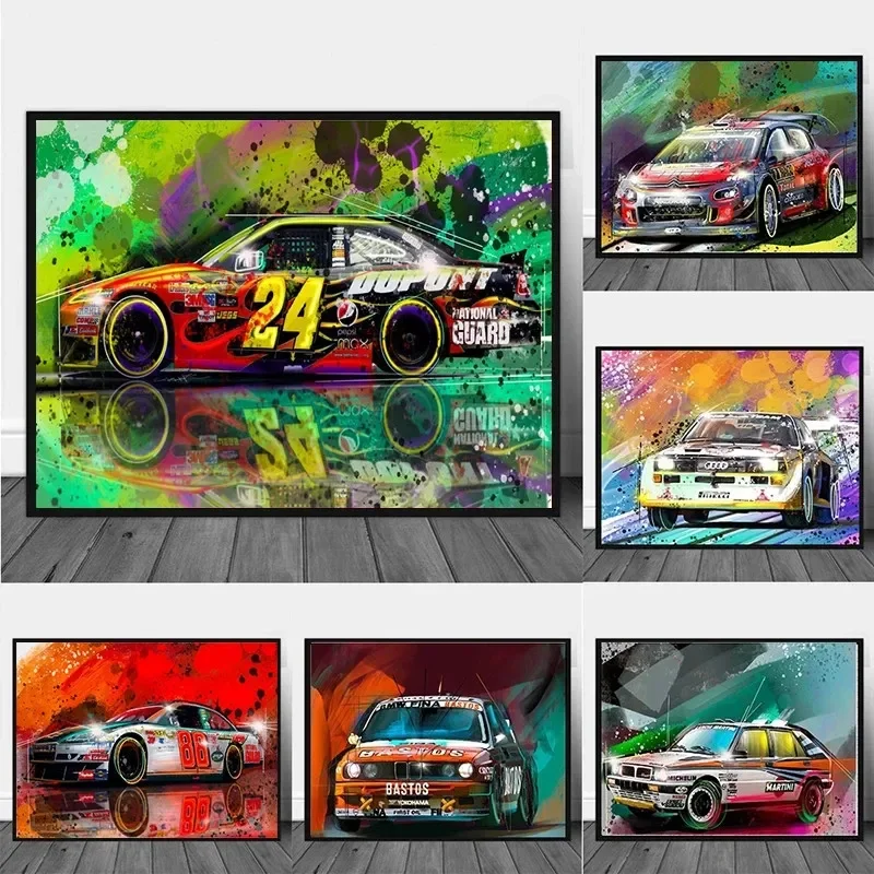 Современное минималистичное художественное оформление стен граффити