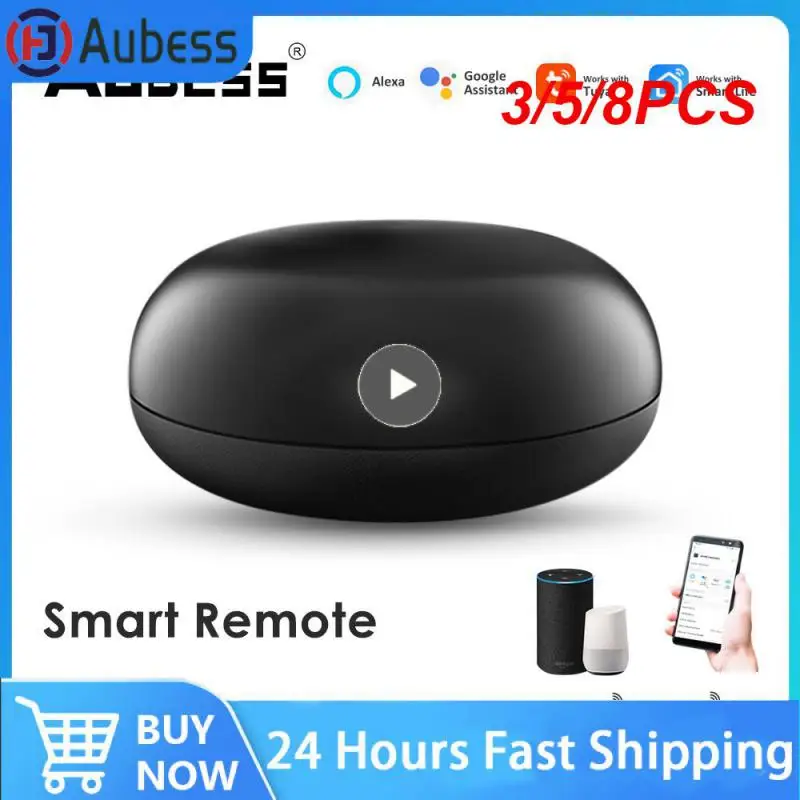 

3/5/8PCS Work With Alexa Google Home Ir And Rf Remote Control Tuya Wifi Voice Control Universal Ir Remote Control Remote Control