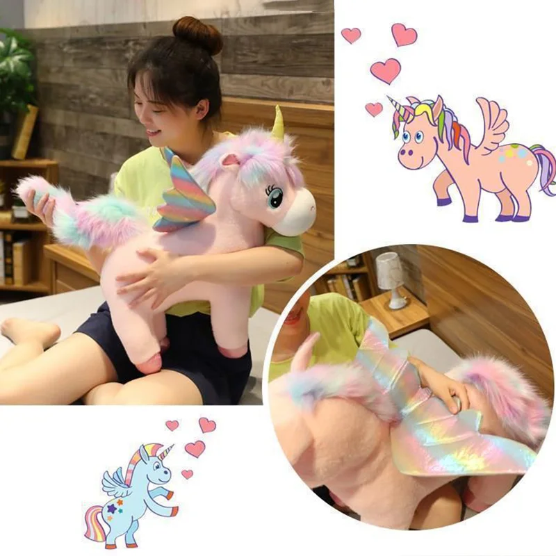 Плюшевая игрушка единорог с крыльями