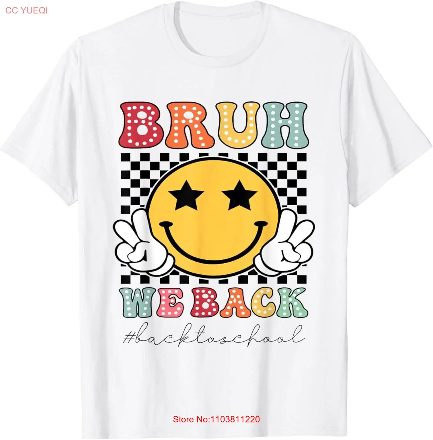 Футболка унисекс Bruh We Back для учителей подарок мальчиков и девочек в стиле ретро