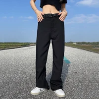 mens jeans retro black high waist slim slim pants mens and womens same style casual pants versatile slim pants ins hot sale