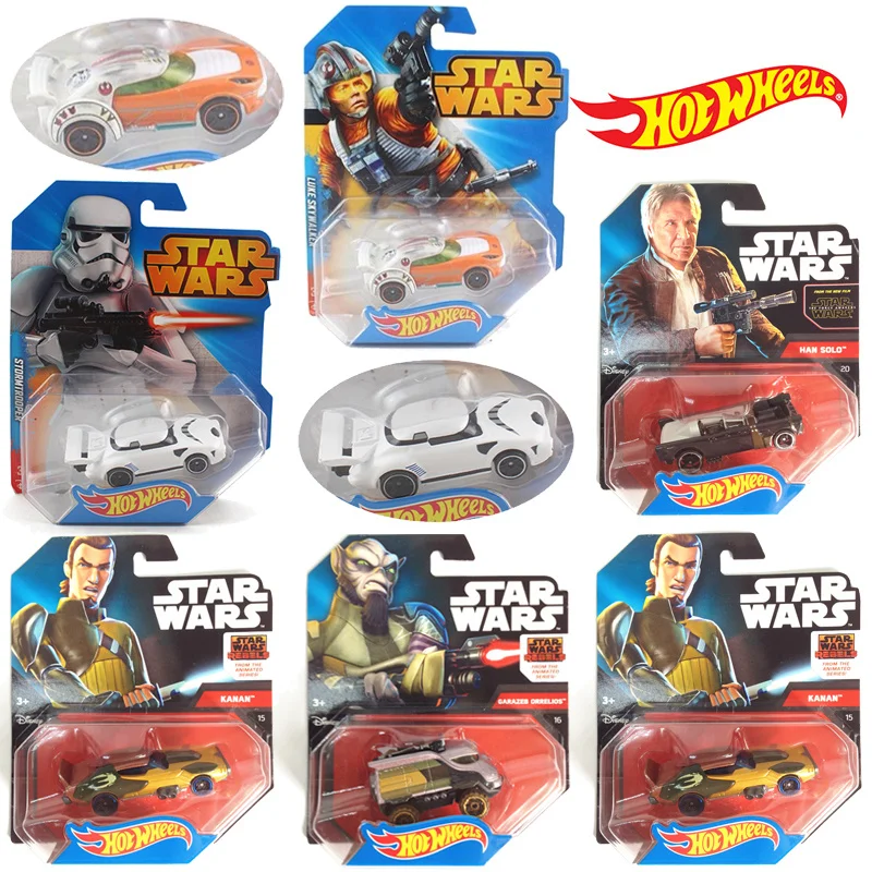 

Hot Wheels Car Toy Original Star Wars DARTH VADER YODA KANAN for Children Diecast 1:64 Model Toy Car Christmas Gifts for Childre