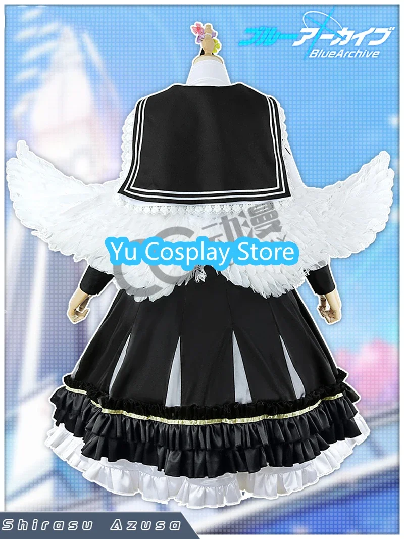Игра Синий Архив Sirasu Azusa Косплей Костюм Женская Милая Вечерняя Униформа