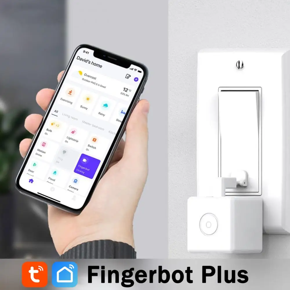 

Timing Tuya Voice Control Remote Control Button Pusher Automatic Switch Smart Mechanical Arms Smart Home