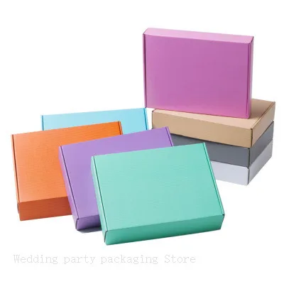 Wholesale Color Package Carton Small Gift Box Wigs Blank 3layer Corrugated Box
