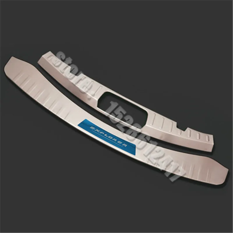 

Для Ford Explorer 2016-2019 автомобильный Стайлинг из нержавеющей стали защита для заднего бампера Подоконник багажника протекторная пластина отдел...