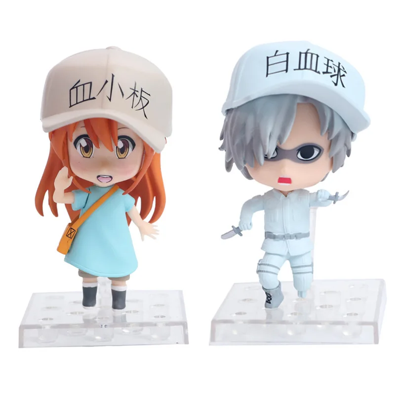 

Anime Cells At Work PVC Action Figure White Blood Cell Platelet Hataraku Saibou Flag Ver Figurine Collectible Model Toys Dolls