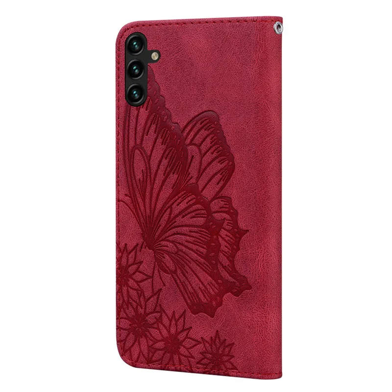A13 Lite Case Wallet Bags For Samsung Galaxy A13 SM-A137 Flip Cover For Samsung A13 5G A136 A135 Butterfly Leather Phone Cases