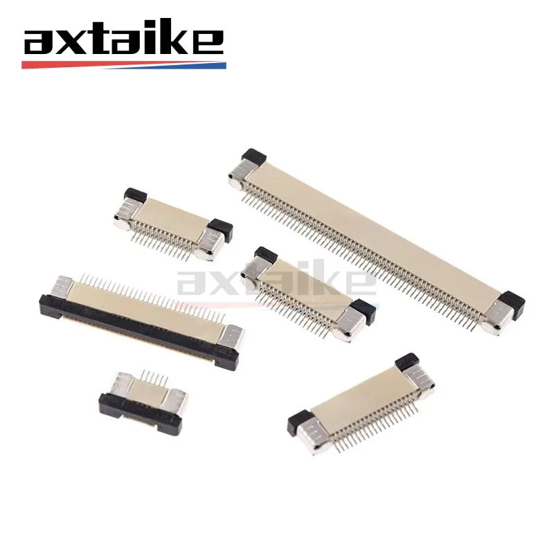 

10PCS 0.5mm Spacing Upper Contact 4P - 60P FPC FFC Flat Cable Connector 5P 6P 8P 10P 12P 14P 16P 20P 22P 24P 30P 34P 40P 50 Pin