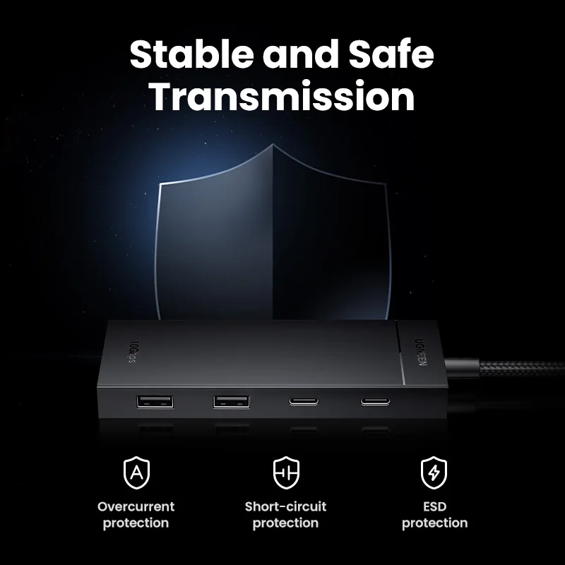 USB-концентратор UGREEN 10 Гбит/с Type-C 3 2 Gen2