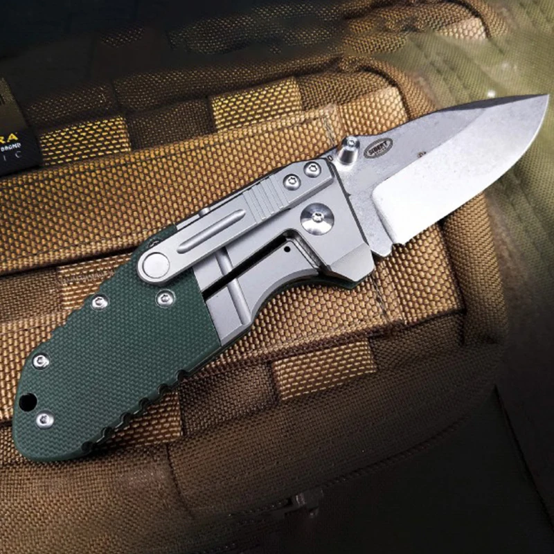 Mini High Quality BM 755 Folding Knife  M390 Blade Titanium Alloy G10 Handle Outdoor Self Defense Pocket Knives-BY26