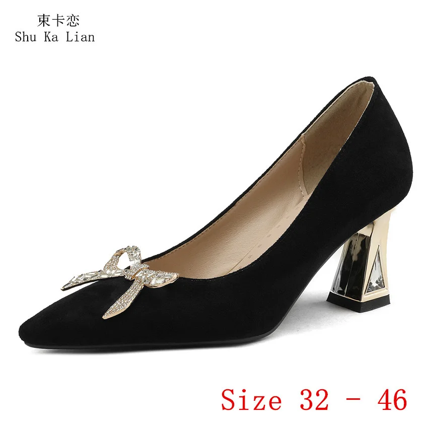 

Туфли-лодочки женские на высоком каблуке 7 см, пикантные туфли-лодочки на шпильке, обувь для вечеринки с котятами, Маленькие искусственные 32 ...