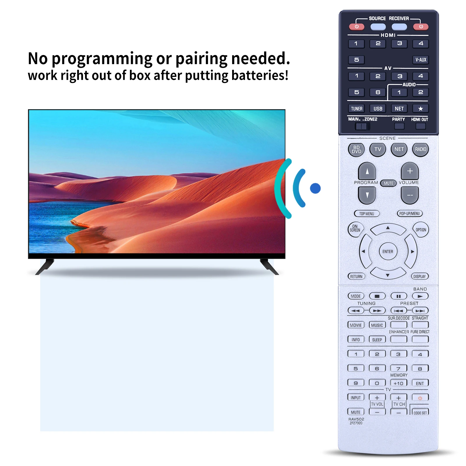 Новый пульт дистанционного управления RAV502 ZF27000 для AV-ресивера YAMAHA RX-V775 RXV775