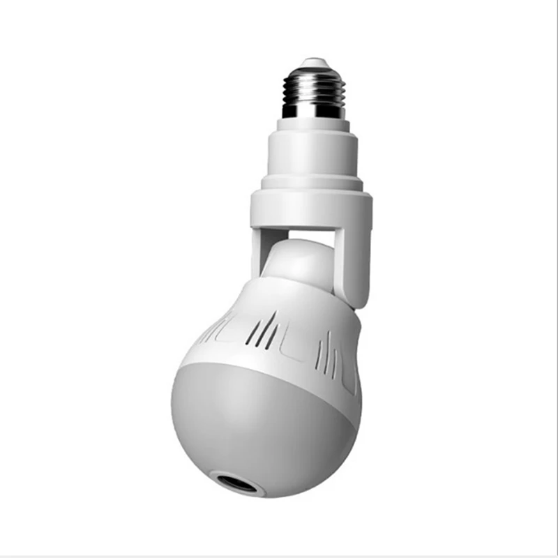 

V380 2 MP Camera Wifi Camera Bulb Panoramic Night Vision Home Security Video Fisheye Lamp