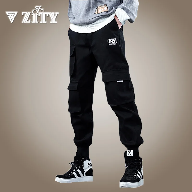 

Джоггеры-султанки мужские, брюки-карго, Повседневная Уличная одежда в стиле хип-хоп, блестящие штаны с карманами, брюки в стиле Харадзюку, ра...