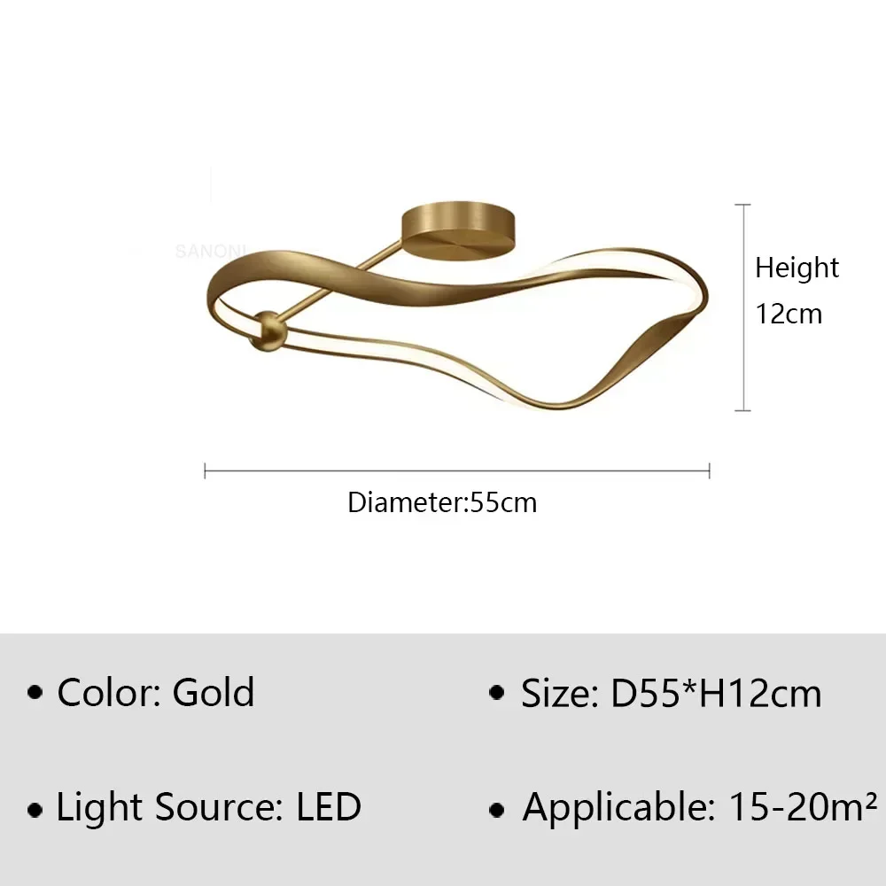 

Скандинавский потолочный светильник LED