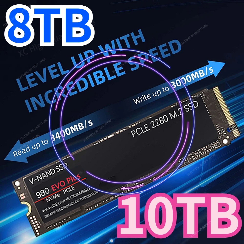

8TB 2023 NVME 980PRO Original SSD 1TB 2TB 4TB M2 2280 SSD M.2 SATA 512gb 6TB HDD 120g 240g 2TB HDD disco duro for Desktop Laptop
