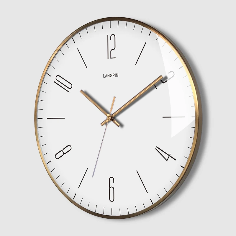 

Большие настенные часы в скандинавском стиле, металлические бесшумные кварцевые современные минималистичные Стильные домашние дизайнерские часы, WSW100YH