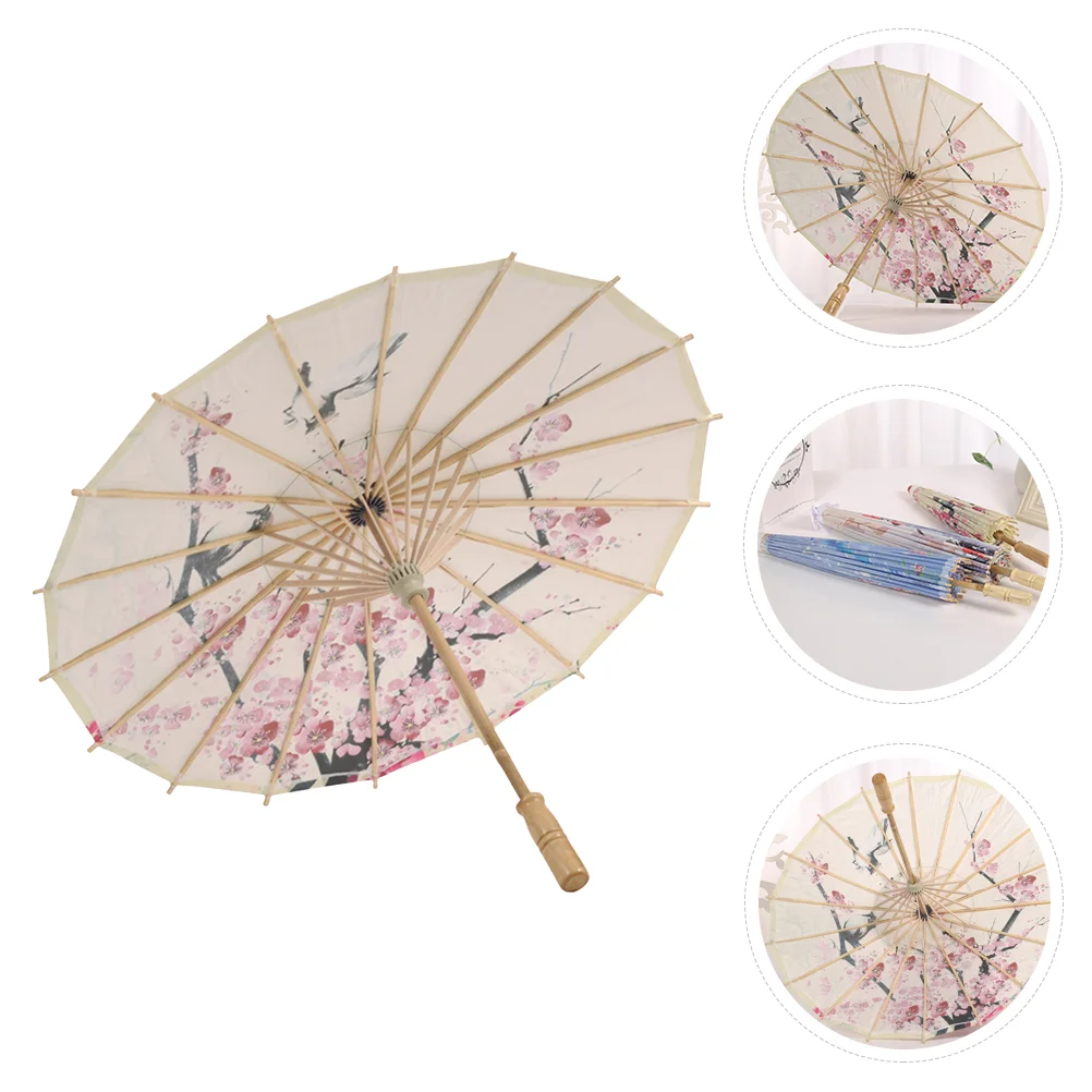

Umbrella Paper Wedding Parasol Decorative Chinese Favors Oiled Party Prop Bridal Hanfu Rainproof Hanging Vintage Dance Cosplay
