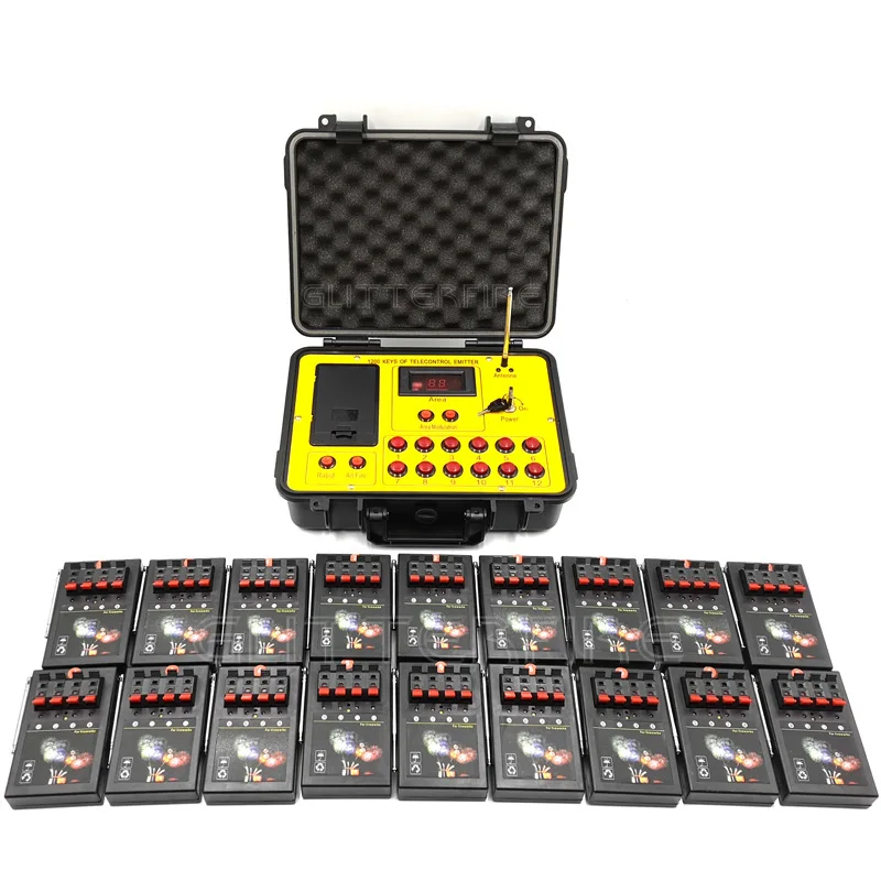 

AM04R-18 1200 group 72 channel transmitter remote control 18pcs receiver fireworks firing system