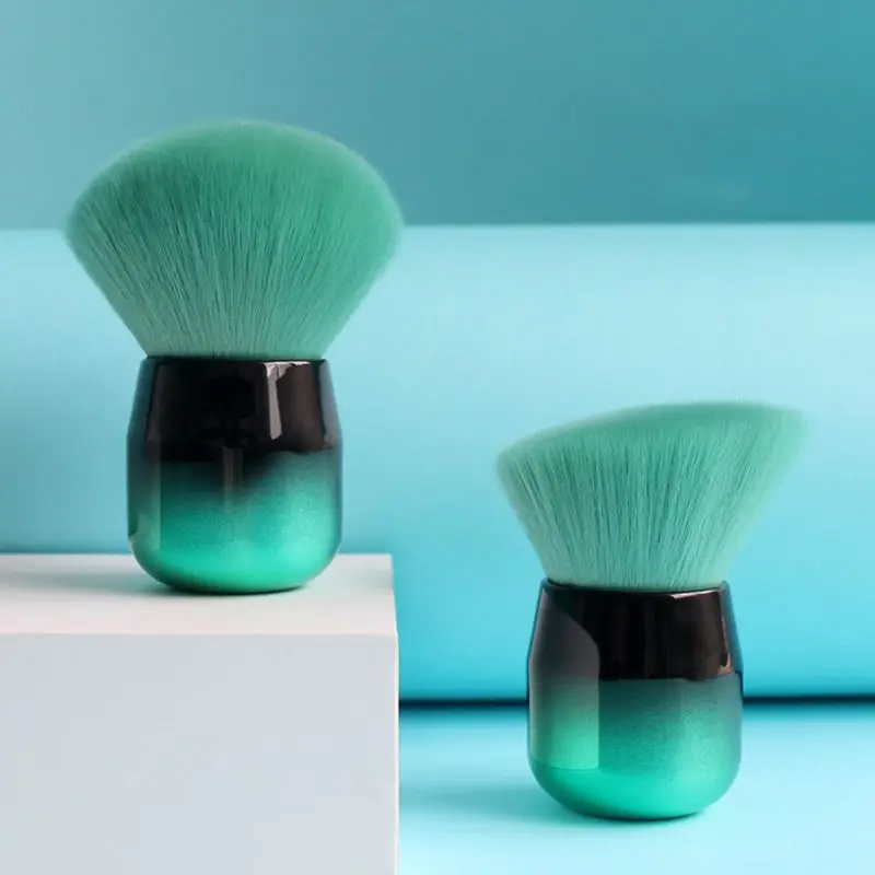 

1Pcs Fluffy Facial Powder Foundation Blush Brush Soft Mushroom Head Makeup Brush Chubby Cosmetic Beauty Tools With Storage Bag