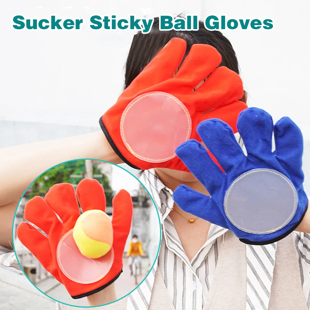 

Creative Sucker Sticky Ball Single Glove Child Outdoor Multiplayer Catch Game Sports Adult Toys Parent-child Interactive Props